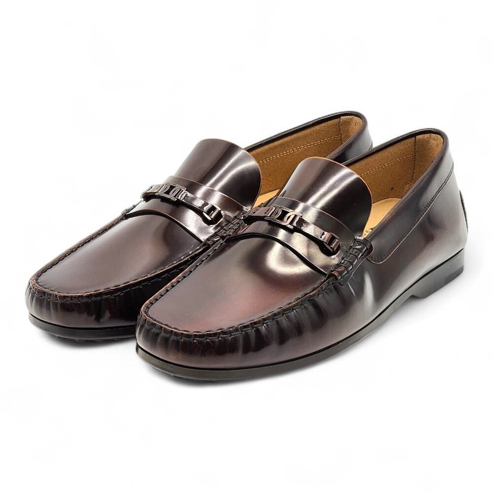 Tod’s City Gommino Leather Loafers Brown UK 7 US 8.5 EU 41.5 - New $695 - Picture 2 of 11